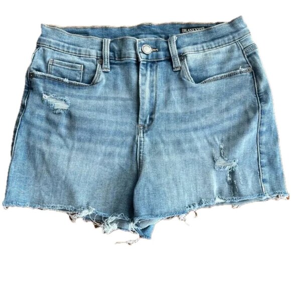 Blank NYC Womens Light Blue High Rise Essex Classic Cut off Denim Shorts Size 29 - Picture 1 of 5